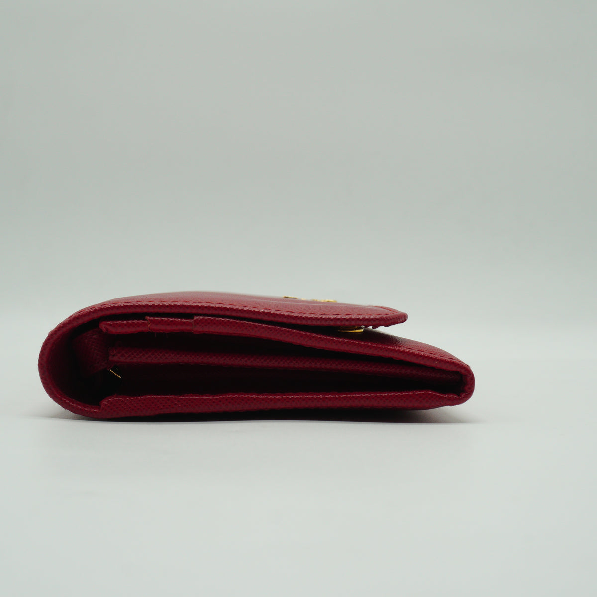 Prada	Saffiano WOC GHW Small Red
