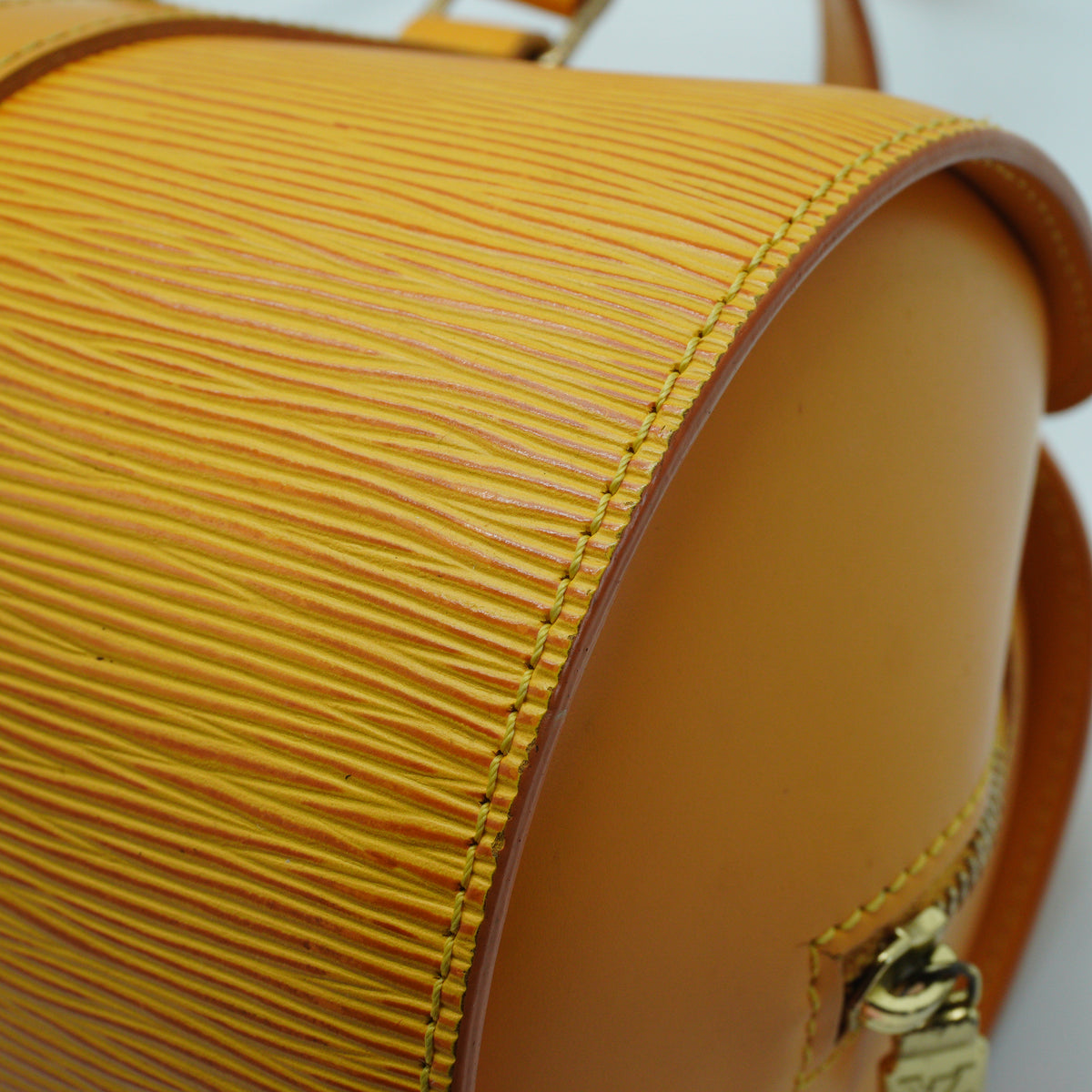 Louis Vuitton Epi Soufflot Handbag Yellow GHW Medium