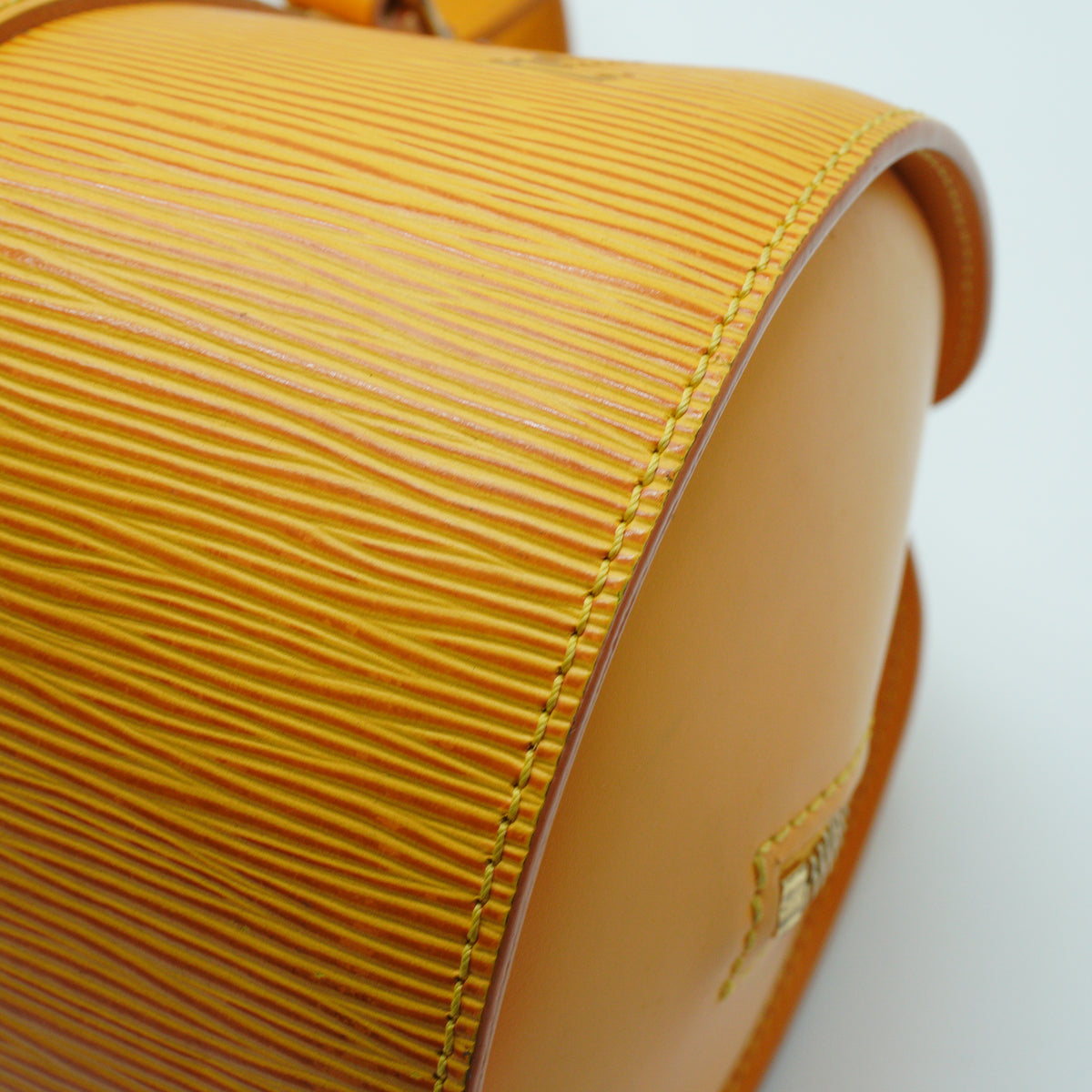 Louis Vuitton Epi Soufflot Handbag Yellow GHW Medium