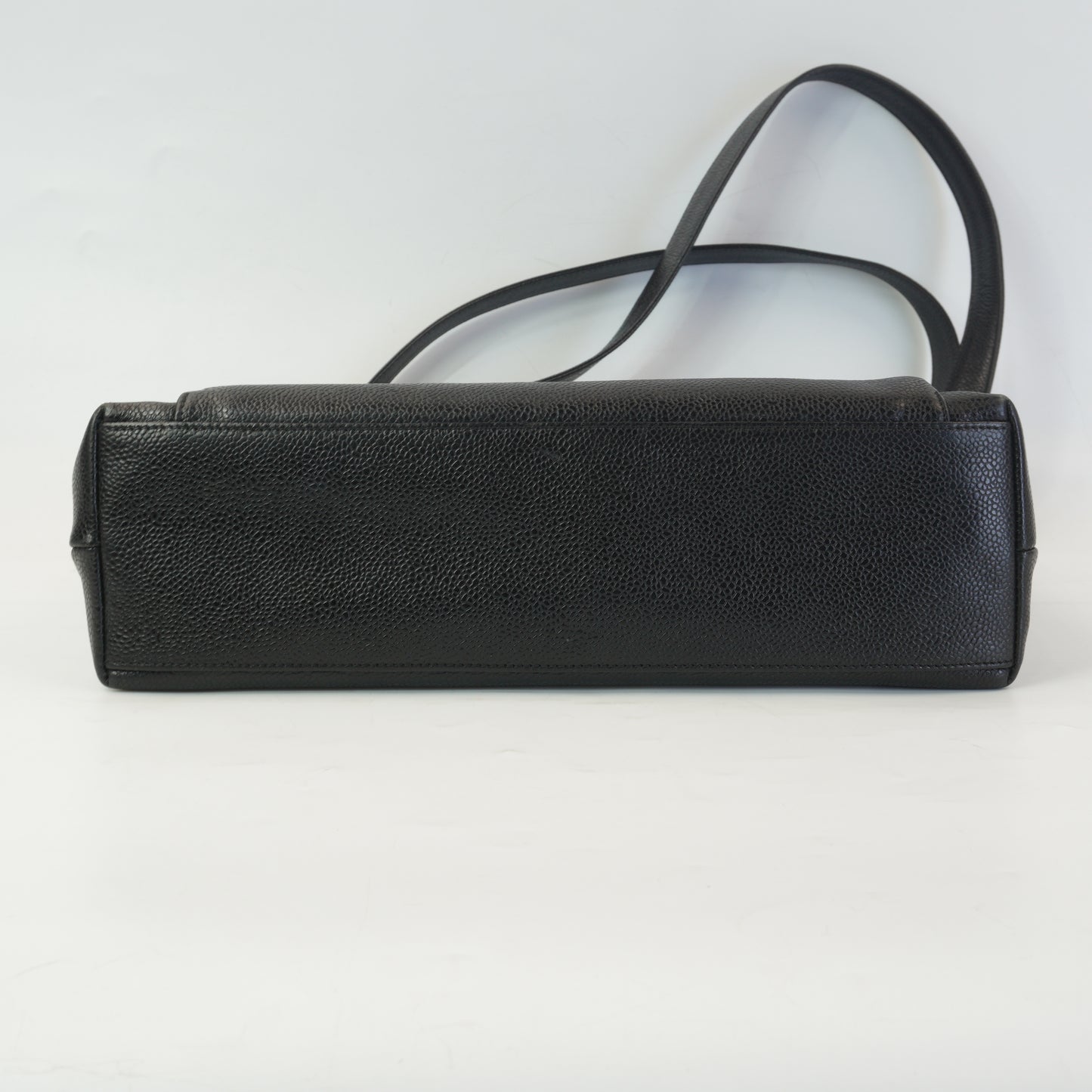Chanel Vintage Caviar Fiont Pocket Tote Bag  GHW Medium