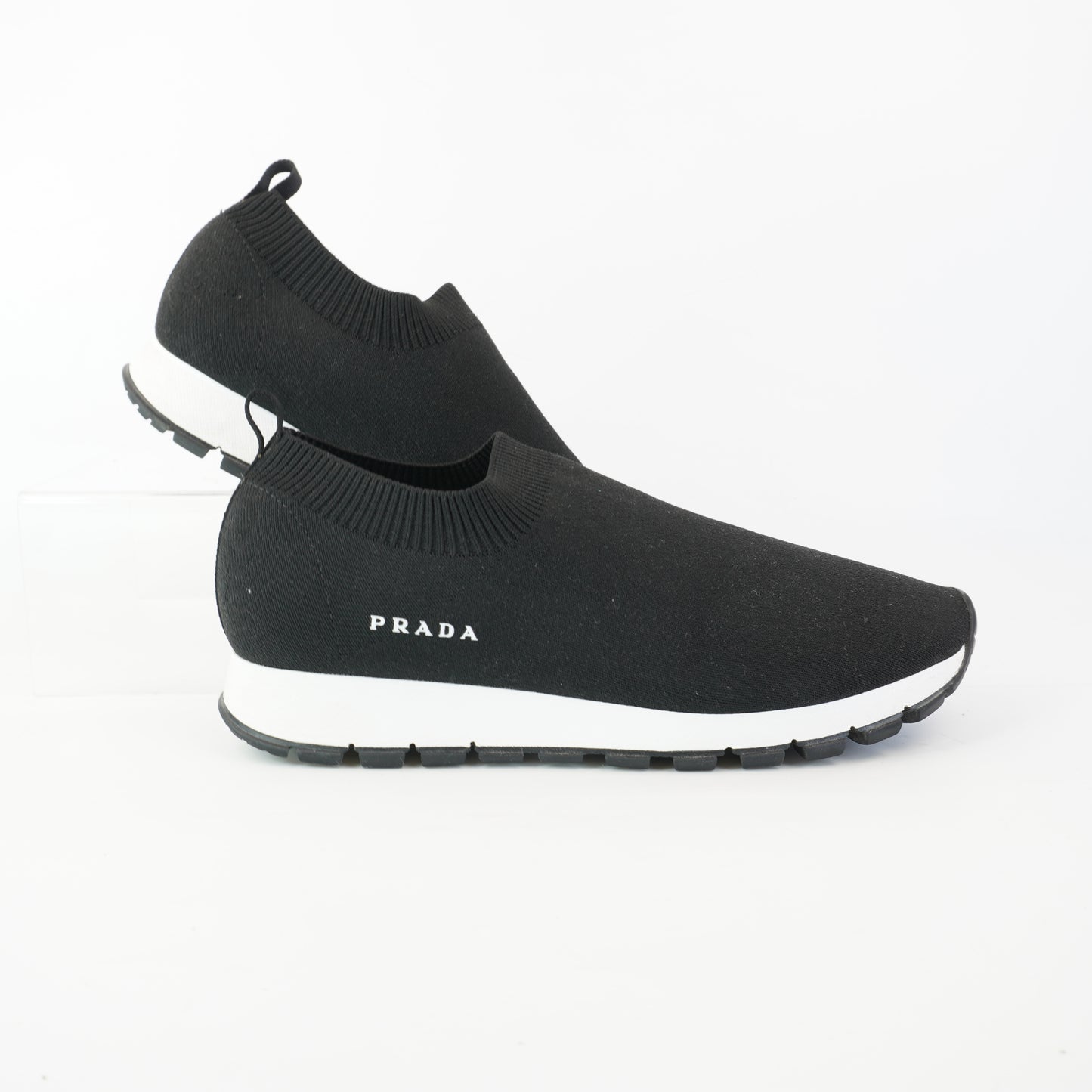 Prada Knit Snip on Sneakers size 36