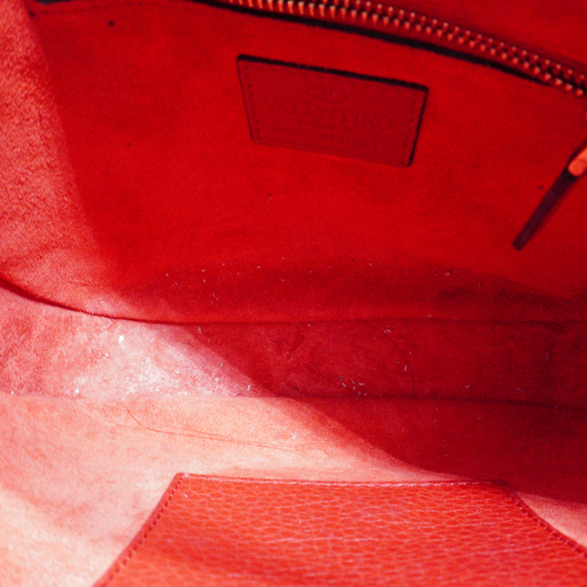 Valentino	Rockstud Tote Bag Red GHW Small