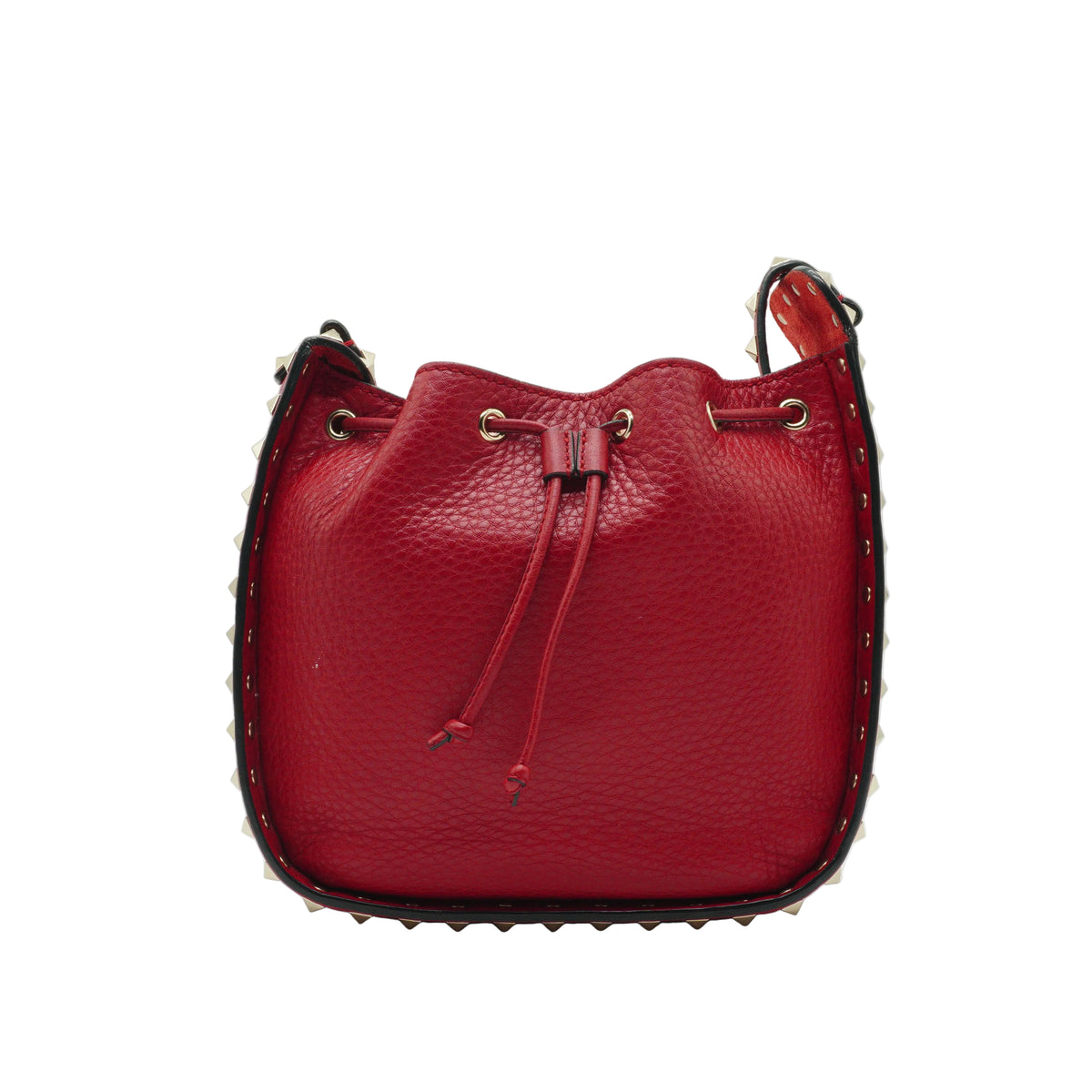 Valentino	Rockstud Tote Bag Red GHW Small