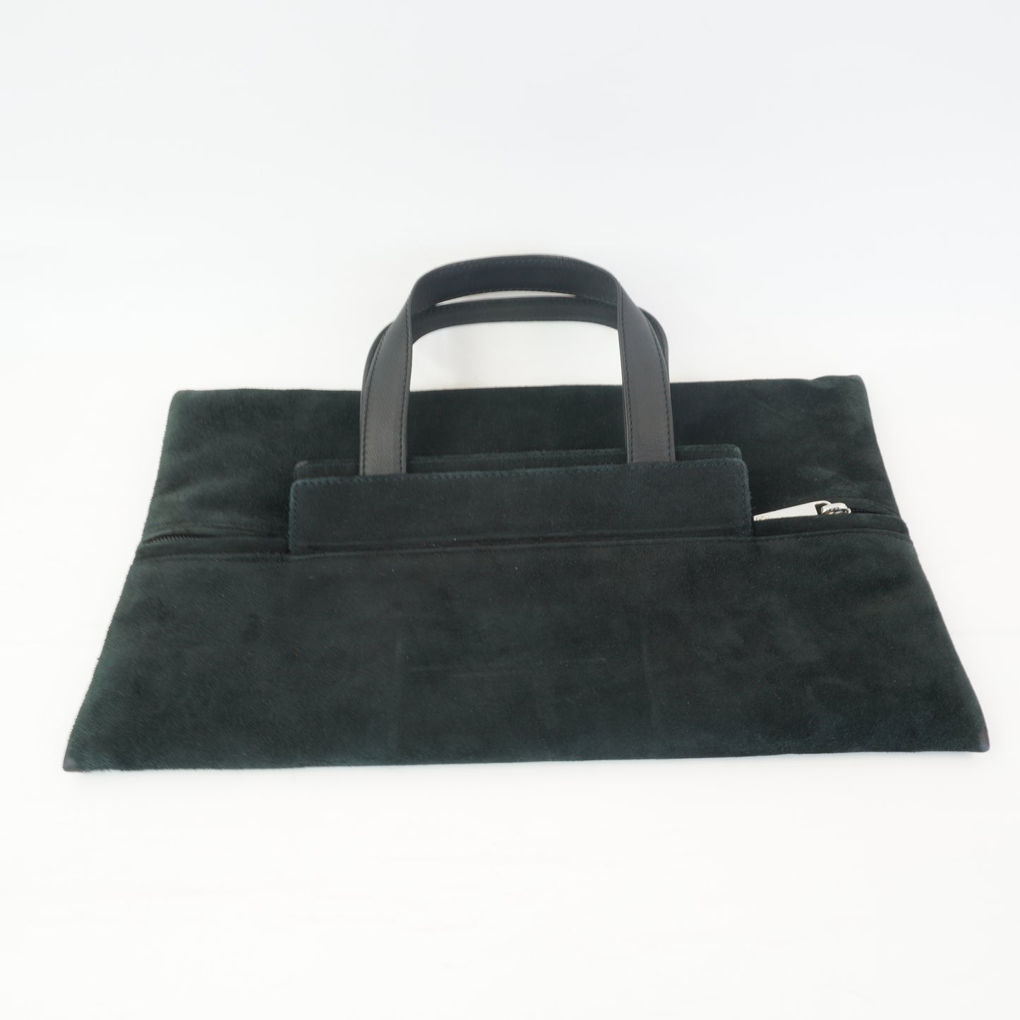 Loewe Suede anagram Black handbag SHW