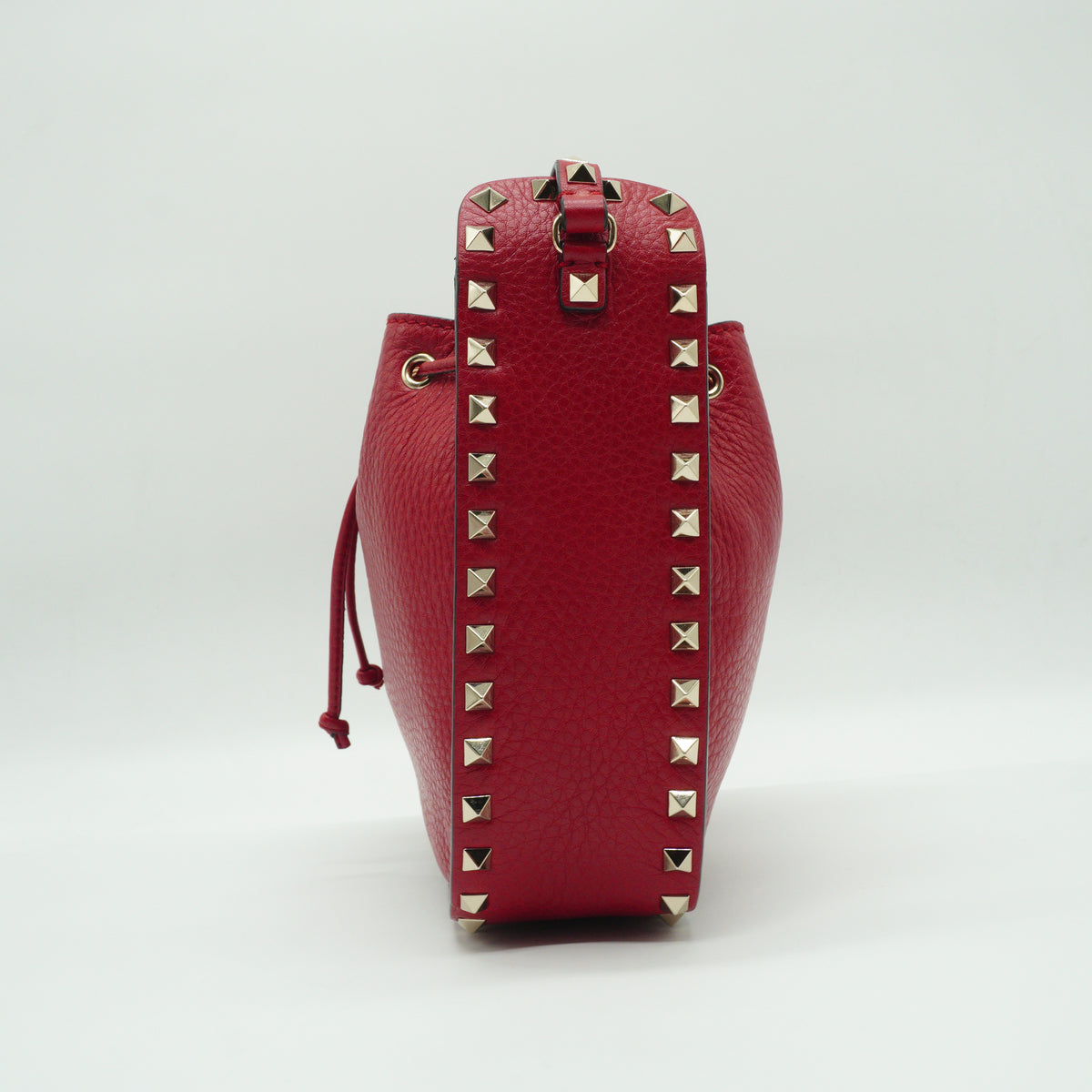 Valentino	Rockstud Tote Bag Red GHW Small