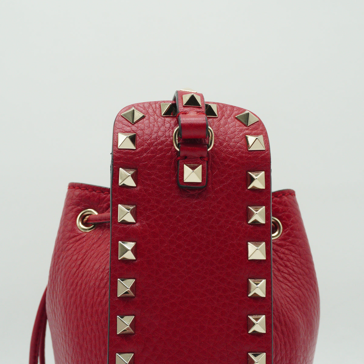 Valentino	Rockstud Tote Bag Red GHW Small
