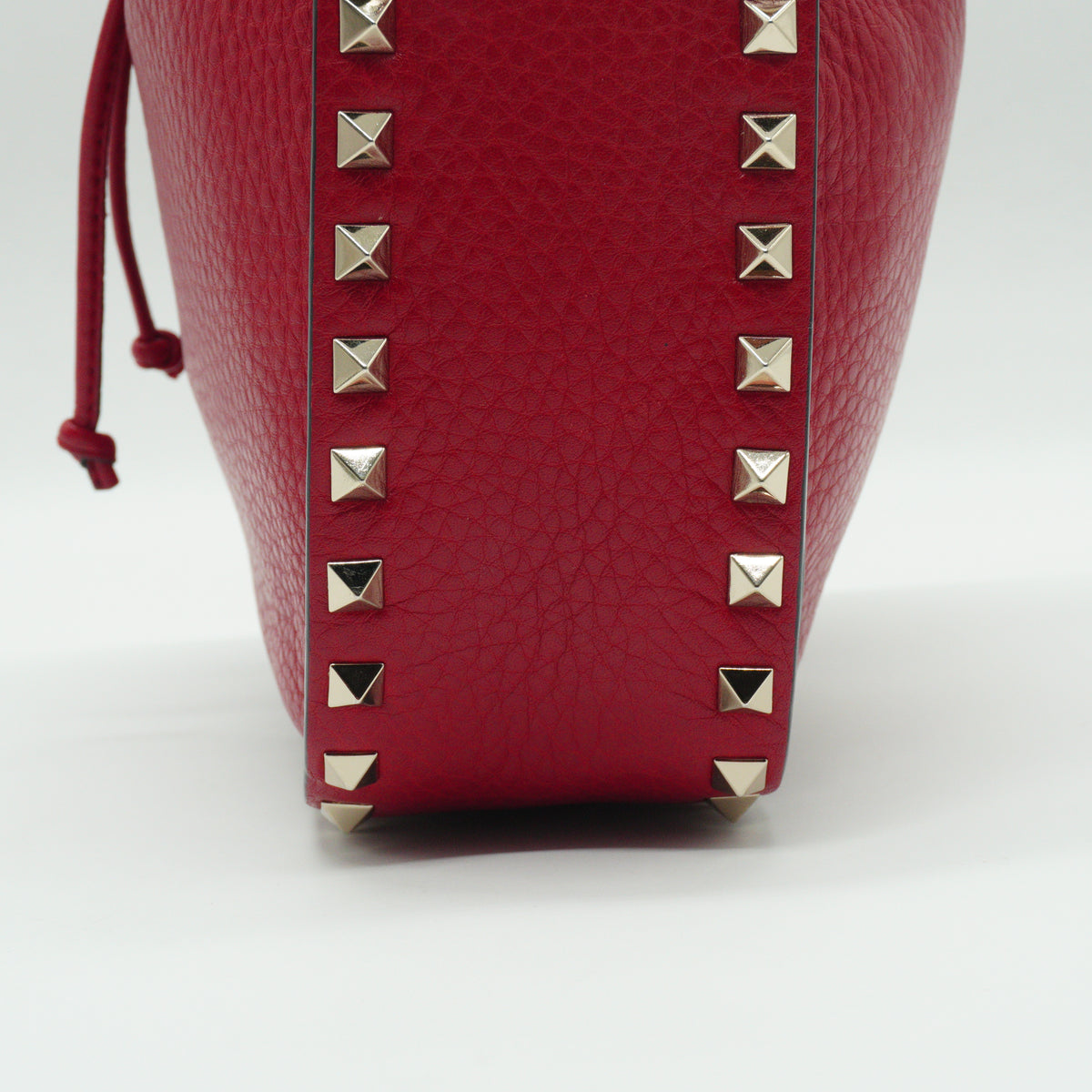 Valentino	Rockstud Tote Bag Red GHW Small