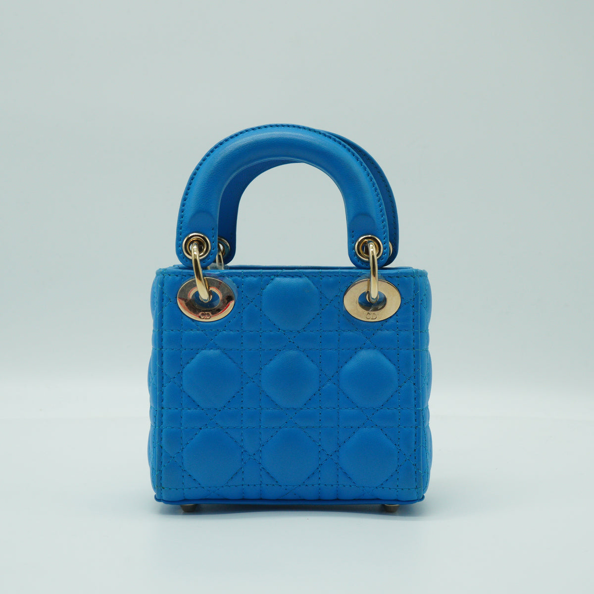 Dior Lady Dior Mini Blue SHW