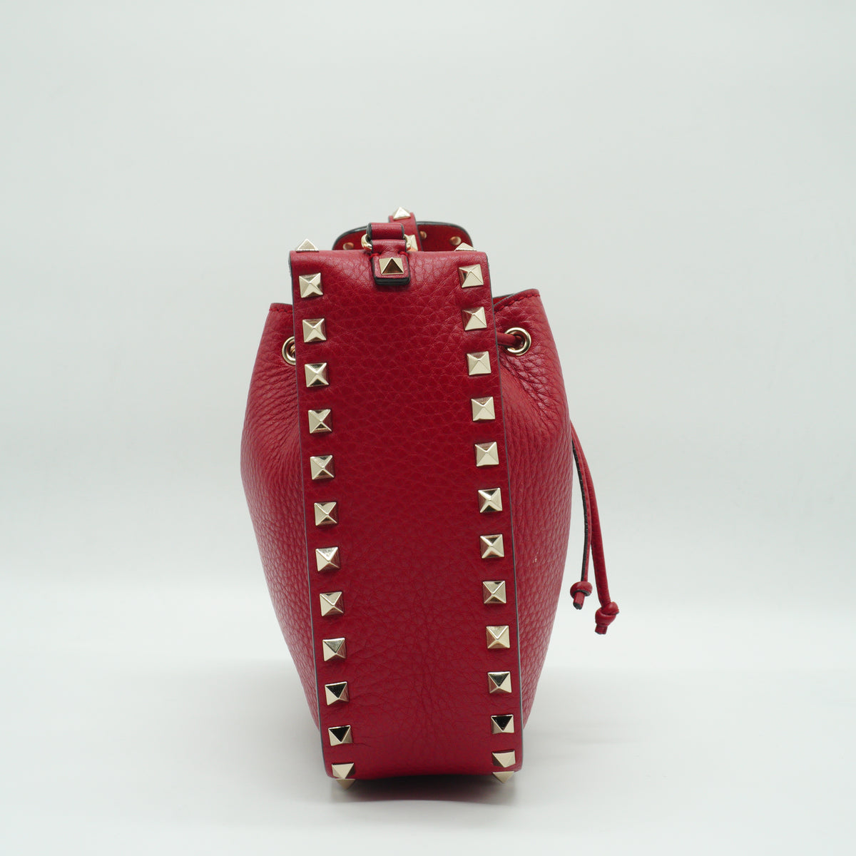 Valentino	Rockstud Tote Bag Red GHW Small