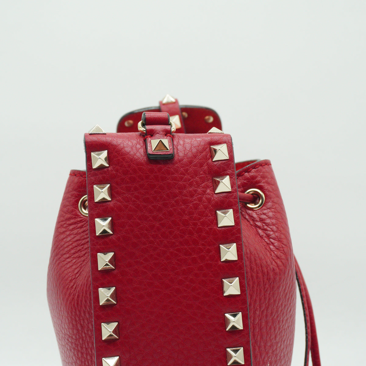 Valentino	Rockstud Tote Bag Red GHW Small