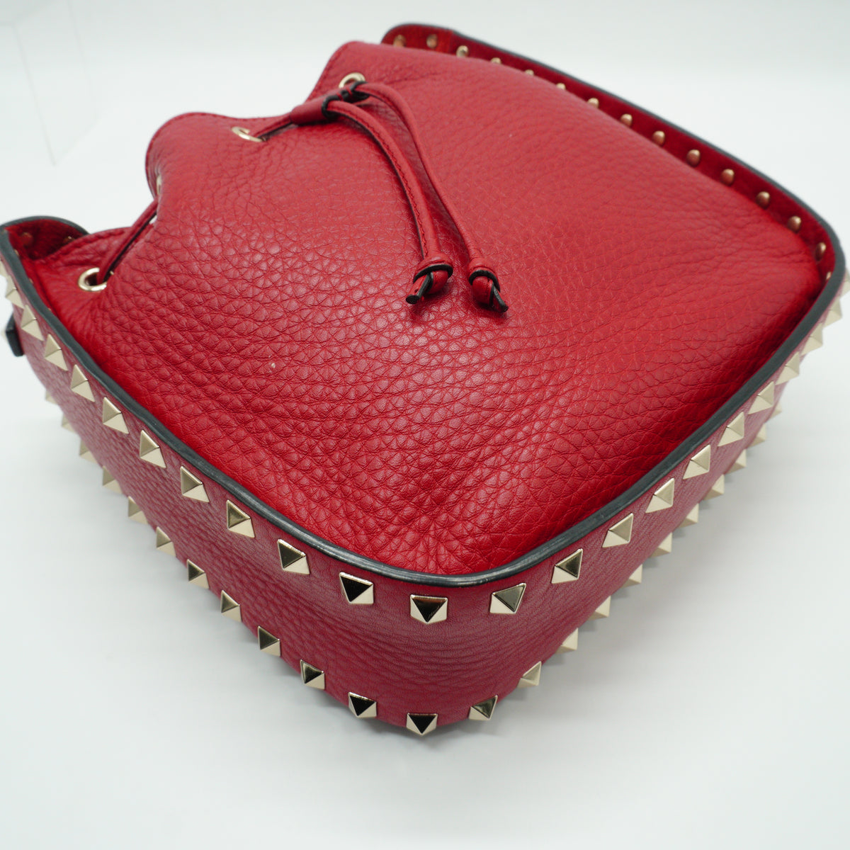Valentino	Rockstud Tote Bag Red GHW Small