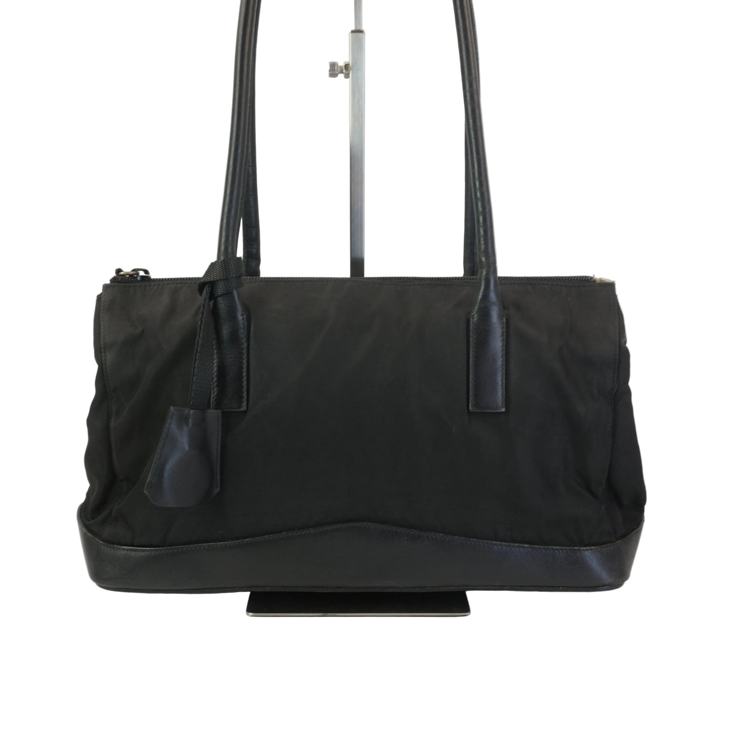 Prada Calf trimmed tessuto shoulder bag SHW Medium