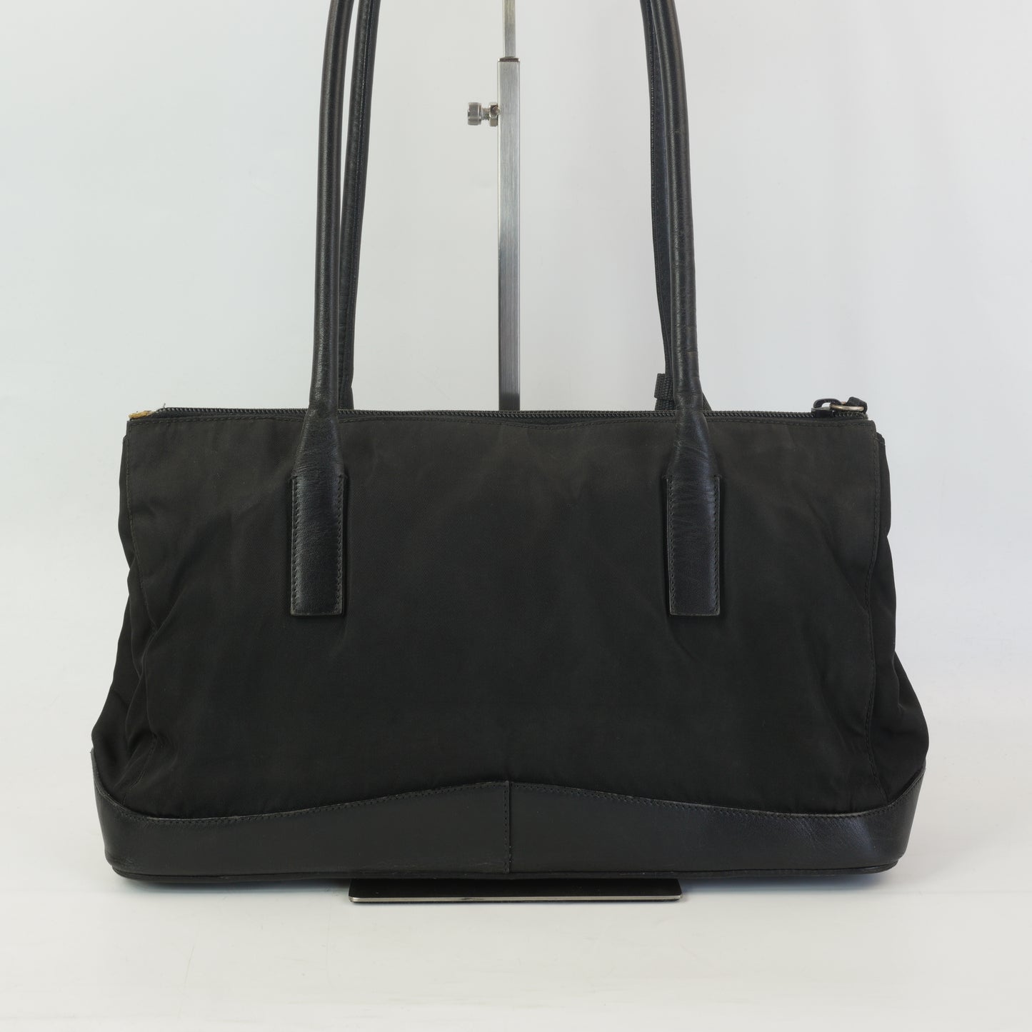 Prada Calf trimmed tessuto shoulder bag SHW Medium