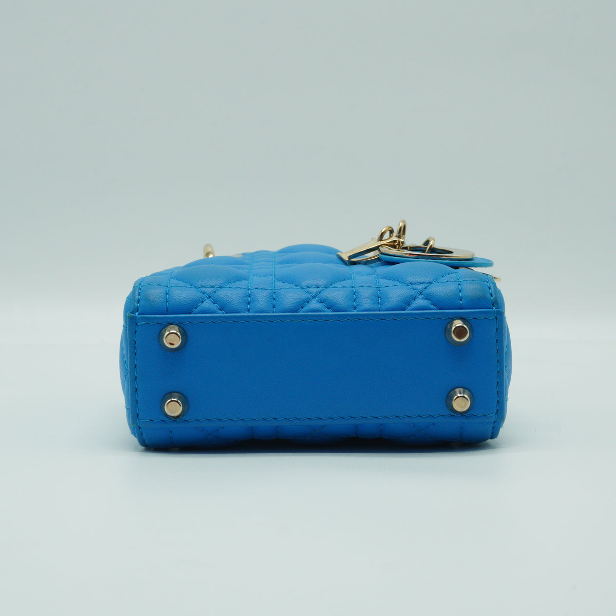 Dior Lady Dior Mini Blue SHW