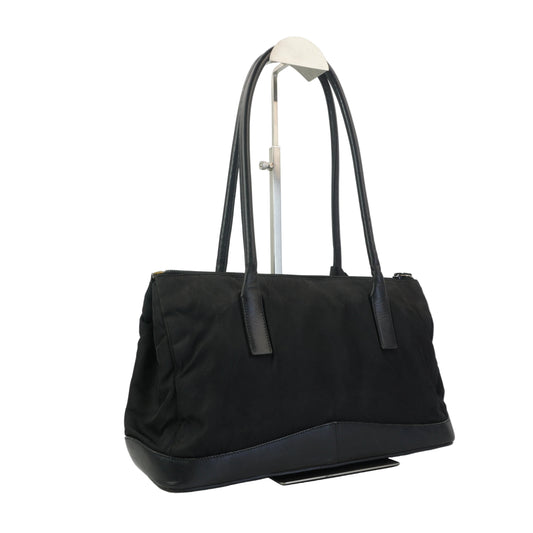 Prada Calf trimmed tessuto shoulder bag SHW Medium
