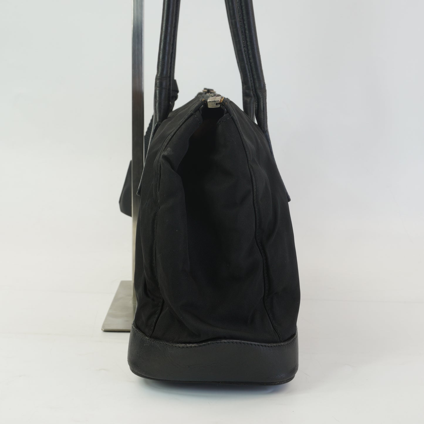 Prada Calf trimmed tessuto shoulder bag SHW Medium