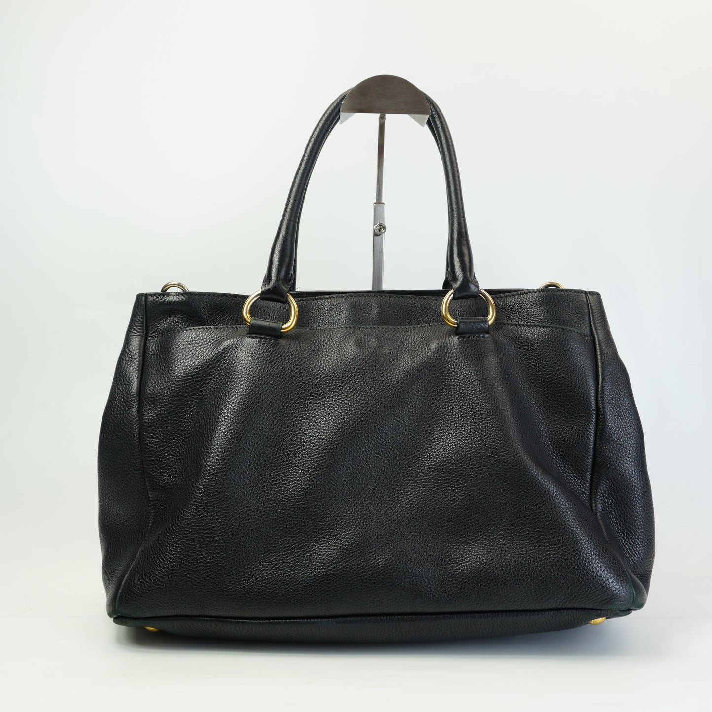 Prada	Vitello Daino Calfskin Leather Shopping Tote Handbag Large GHW