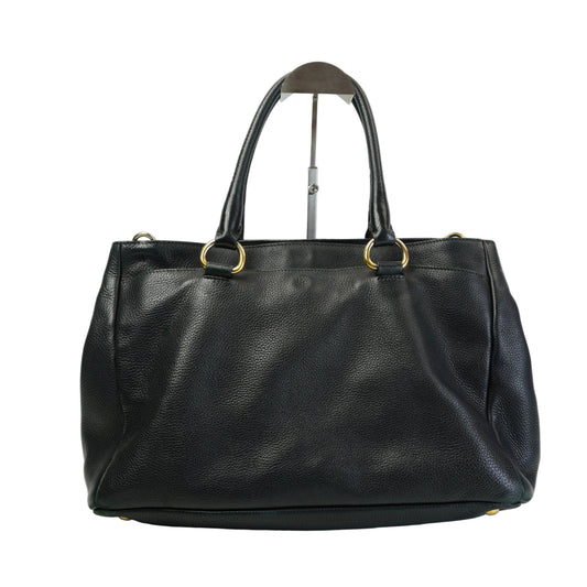 Prada	Vitello Daino Calfskin Leather Shopping Tote Handbag Large GHW