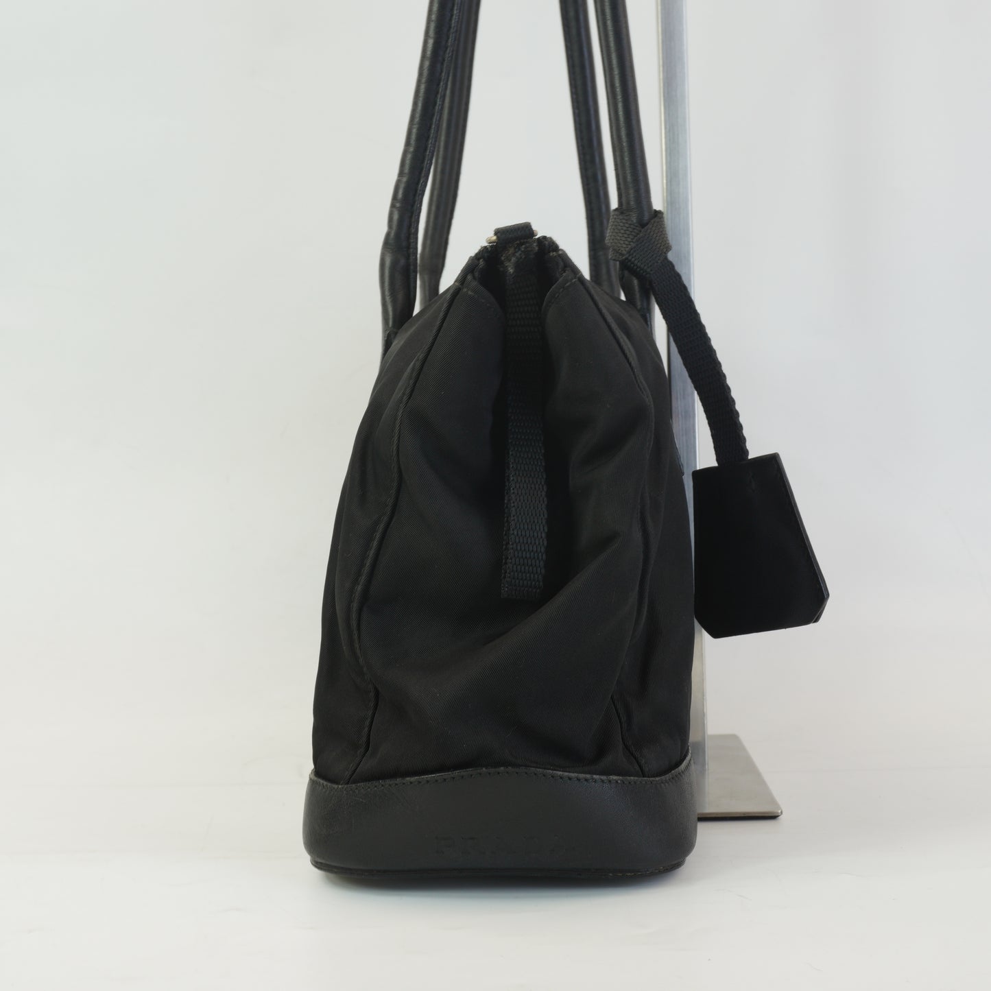 Prada Calf trimmed tessuto shoulder bag SHW Medium