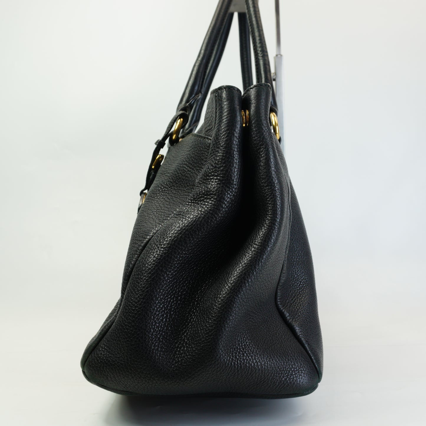 Prada	Vitello Daino Calfskin Leather Shopping Tote Handbag Large GHW