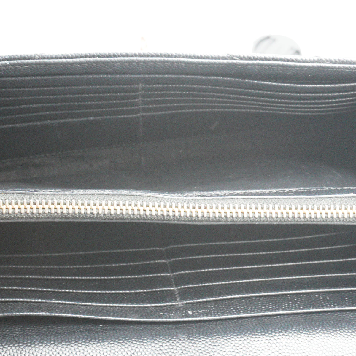 YSL	Cassandre Envelope Chain Wallet small black GHW