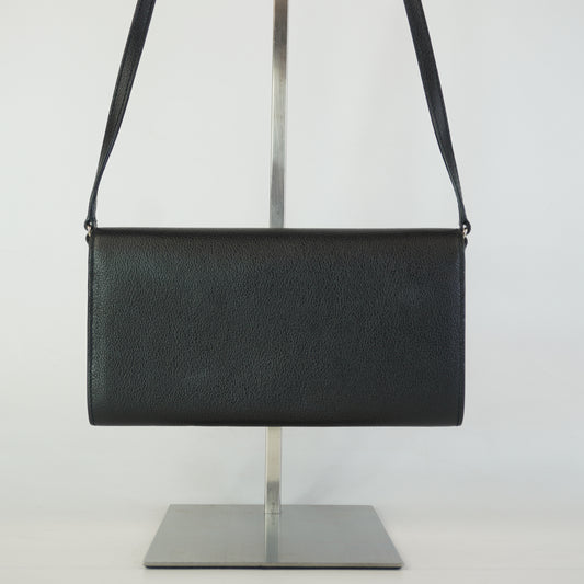 Burberry	Henley Leather Crossbody Bag Black