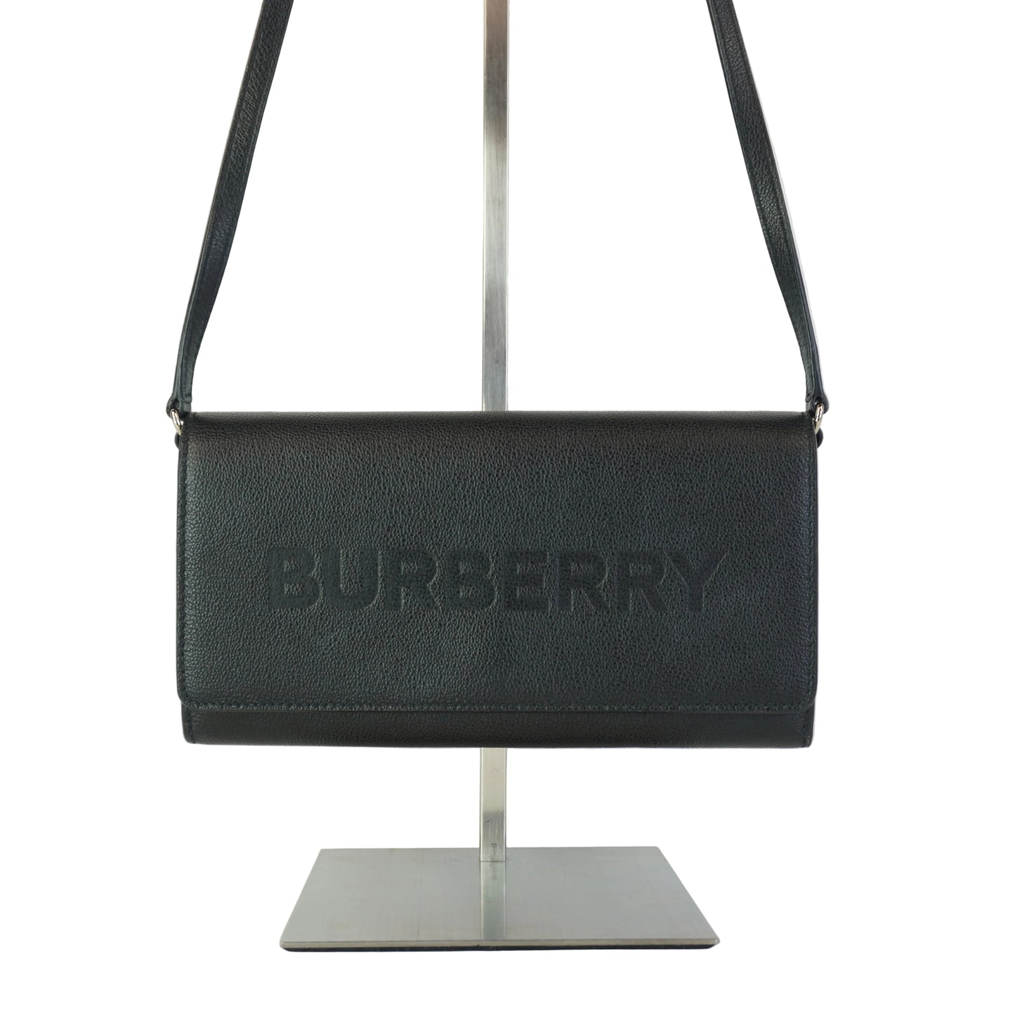 Burberry	Henley Leather Crossbody Bag Black