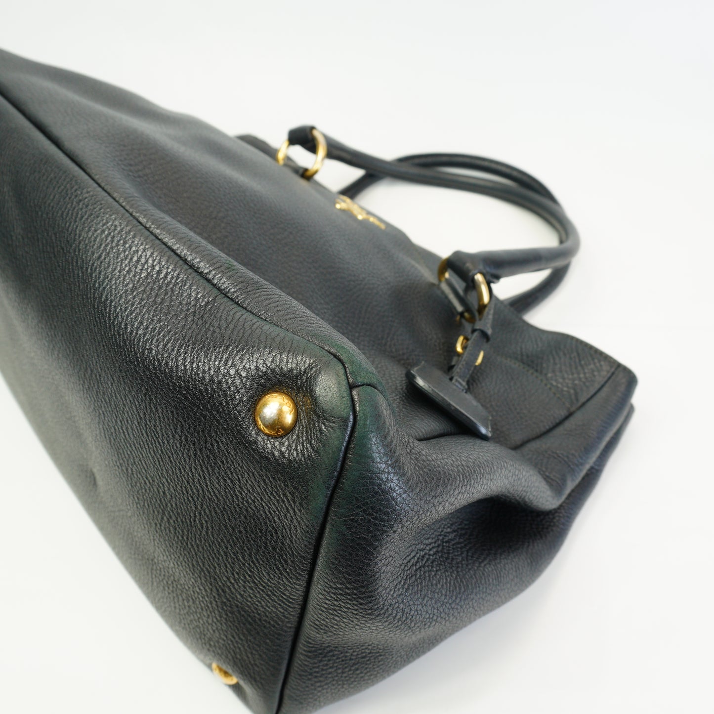 Prada	Vitello Daino Calfskin Leather Shopping Tote Handbag Large GHW