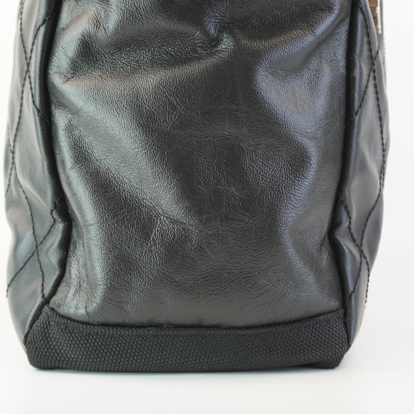 Chanel Biarritz Tote Black Quilted Canvas