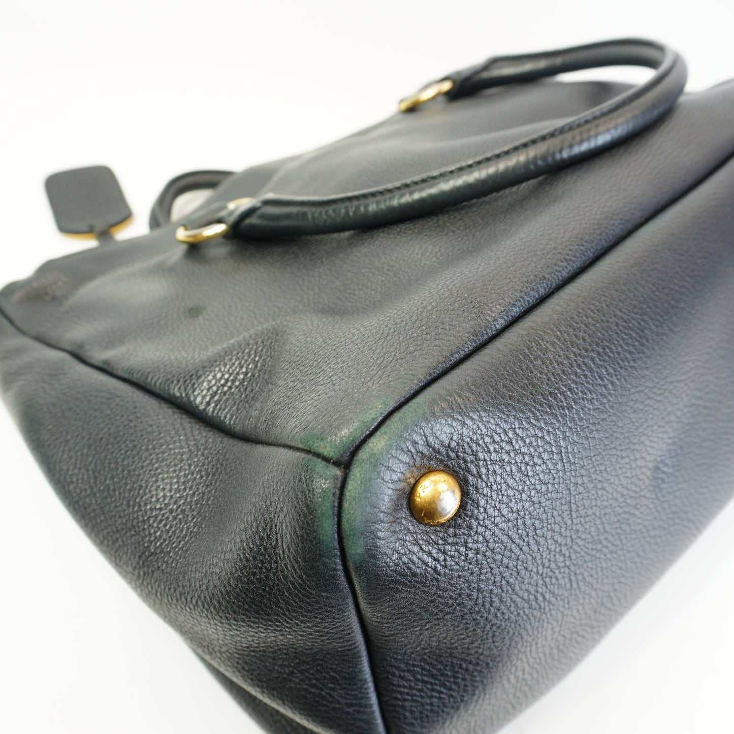 Prada	Vitello Daino Calfskin Leather Shopping Tote Handbag Large GHW