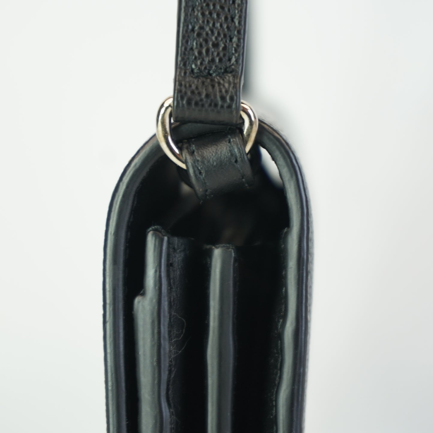 Burberry	Henley Leather Crossbody Bag Black