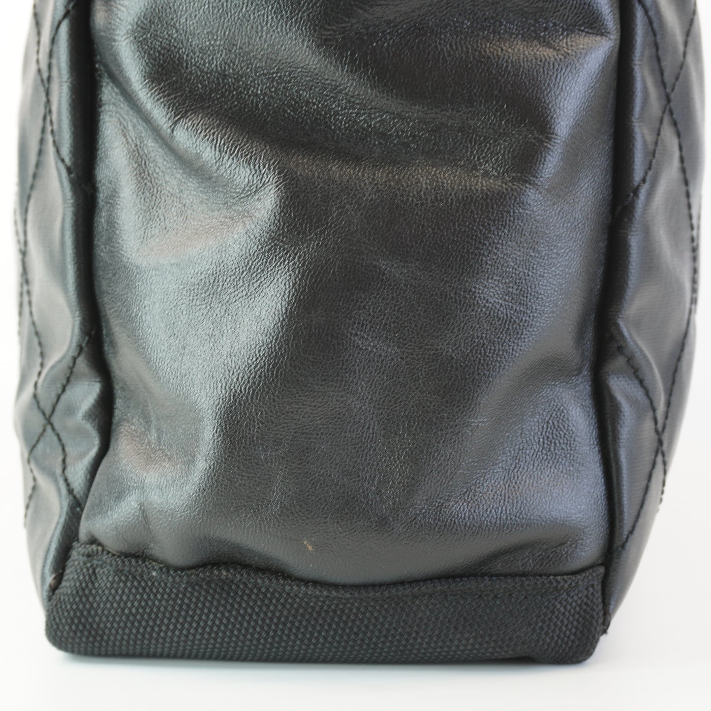 Chanel Biarritz Tote Black Quilted Canvas