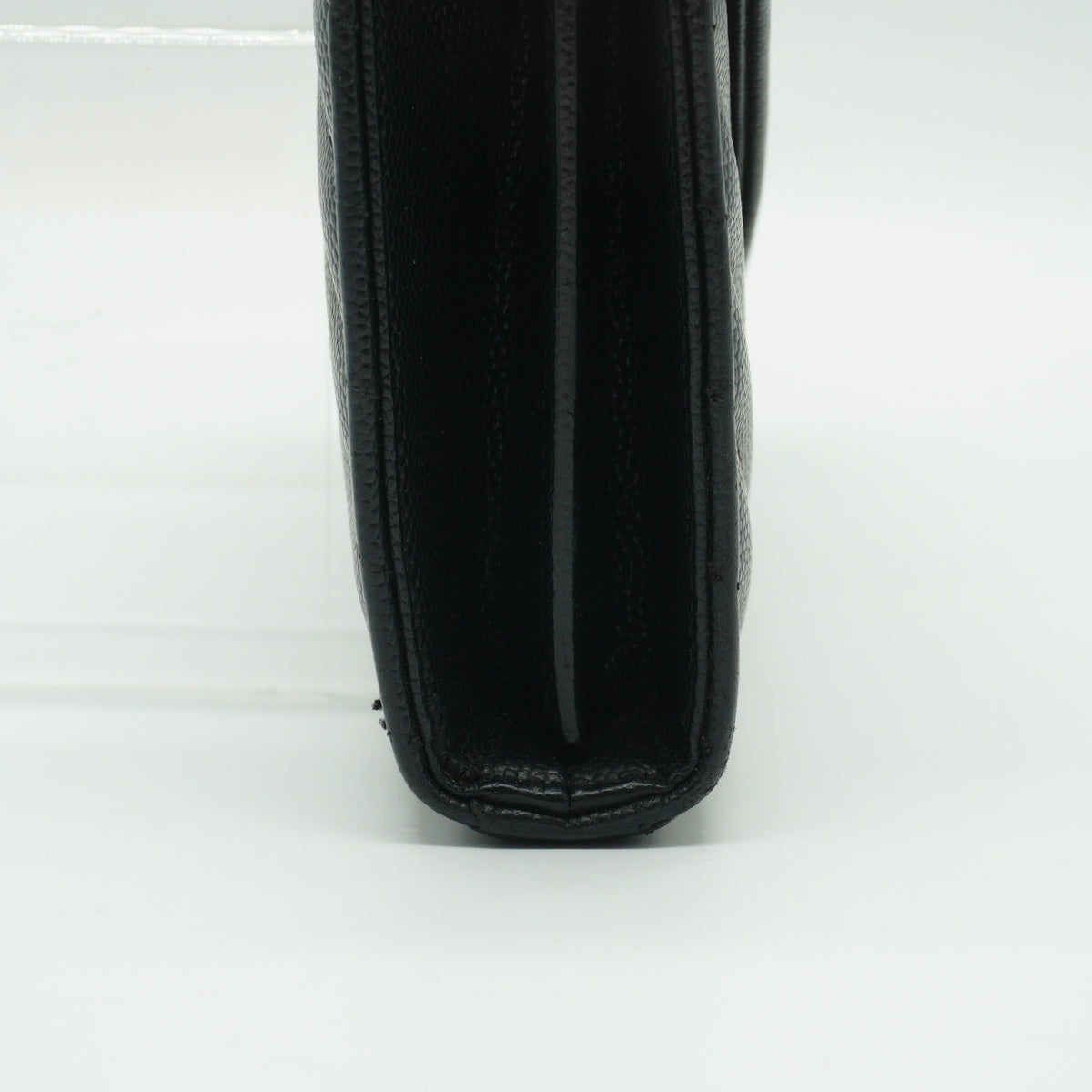 YSL	Cassandre Envelope Chain Wallet small black GHW
