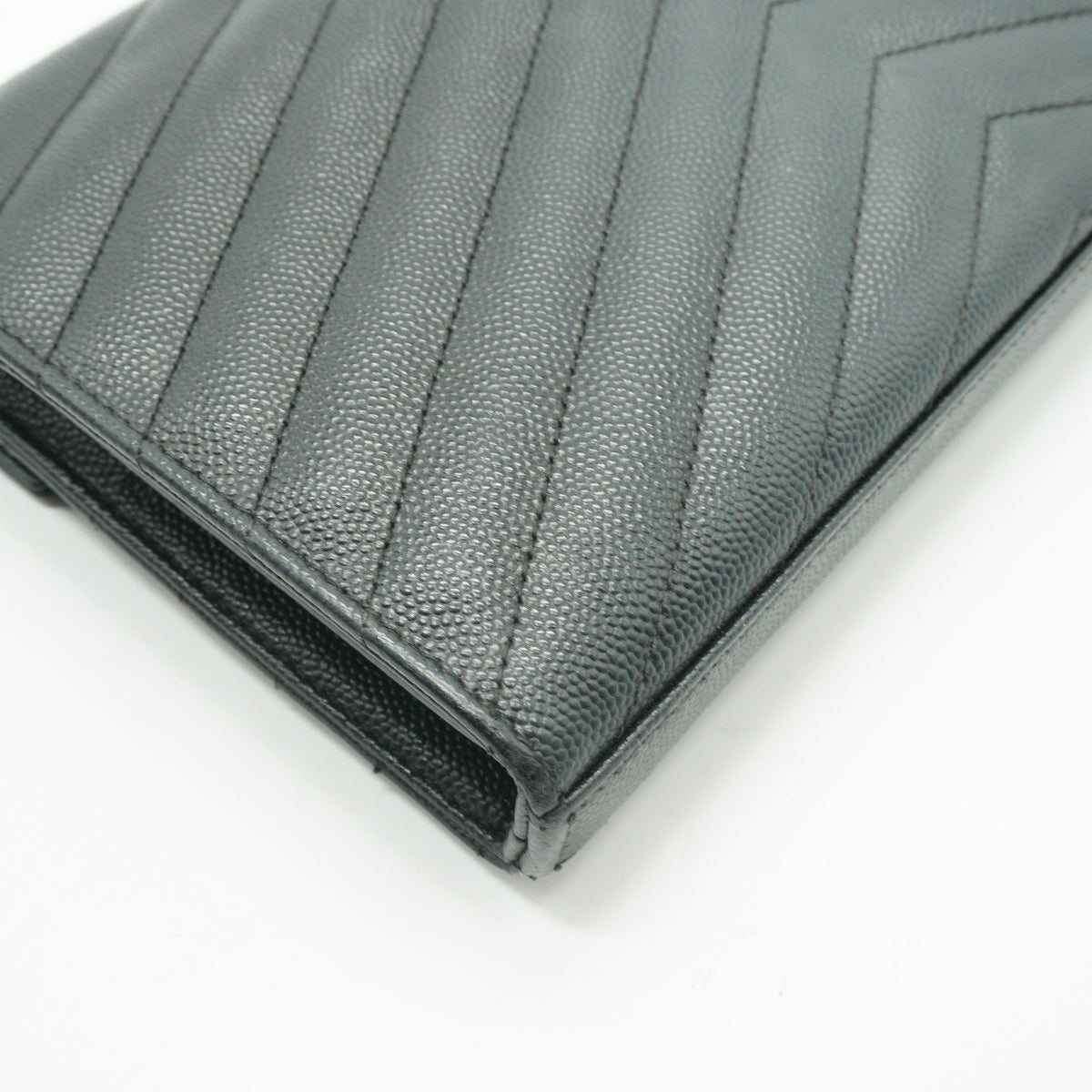 YSL	Cassandre Envelope Chain Wallet small black GHW