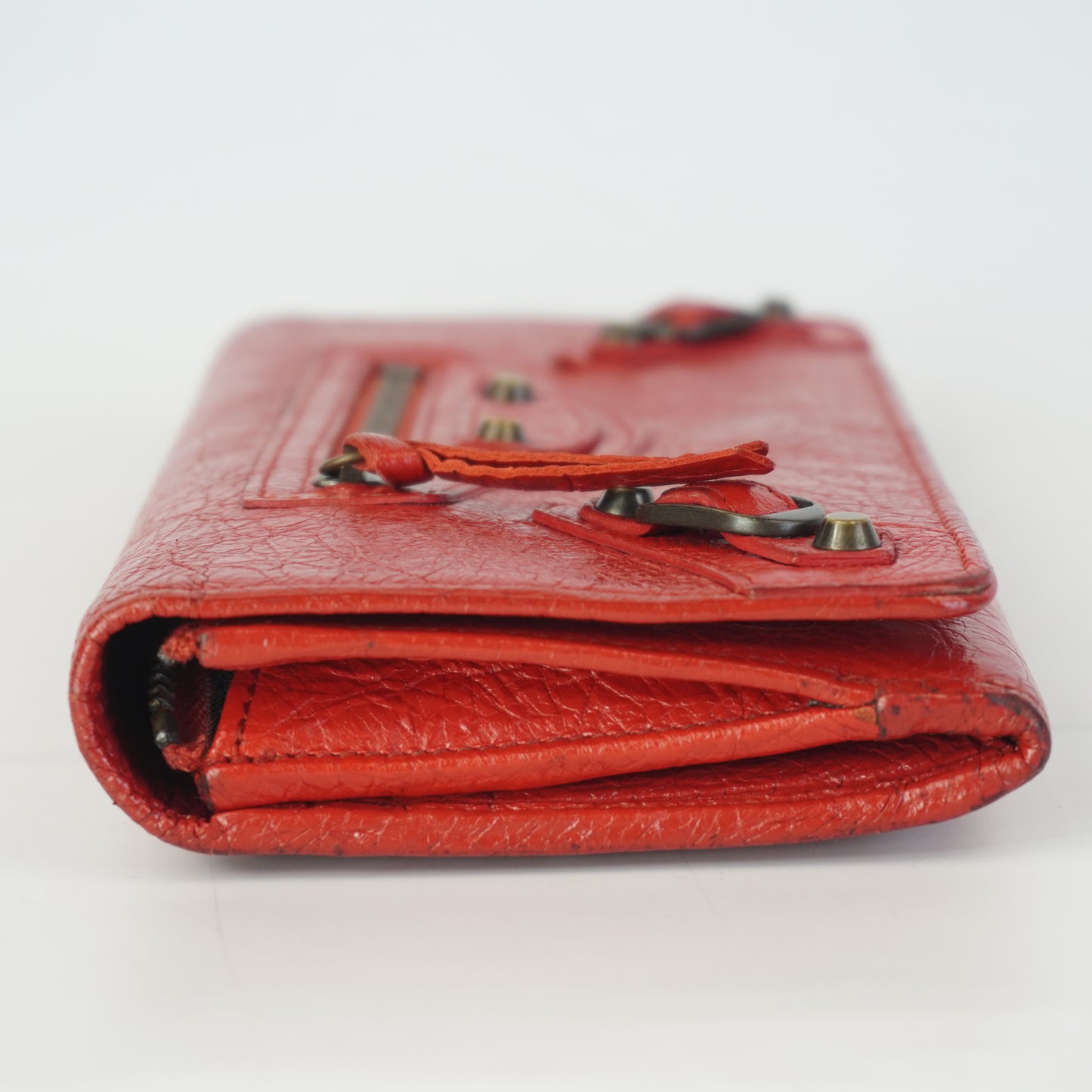 Balenciaga Classic Continental Red Wallet