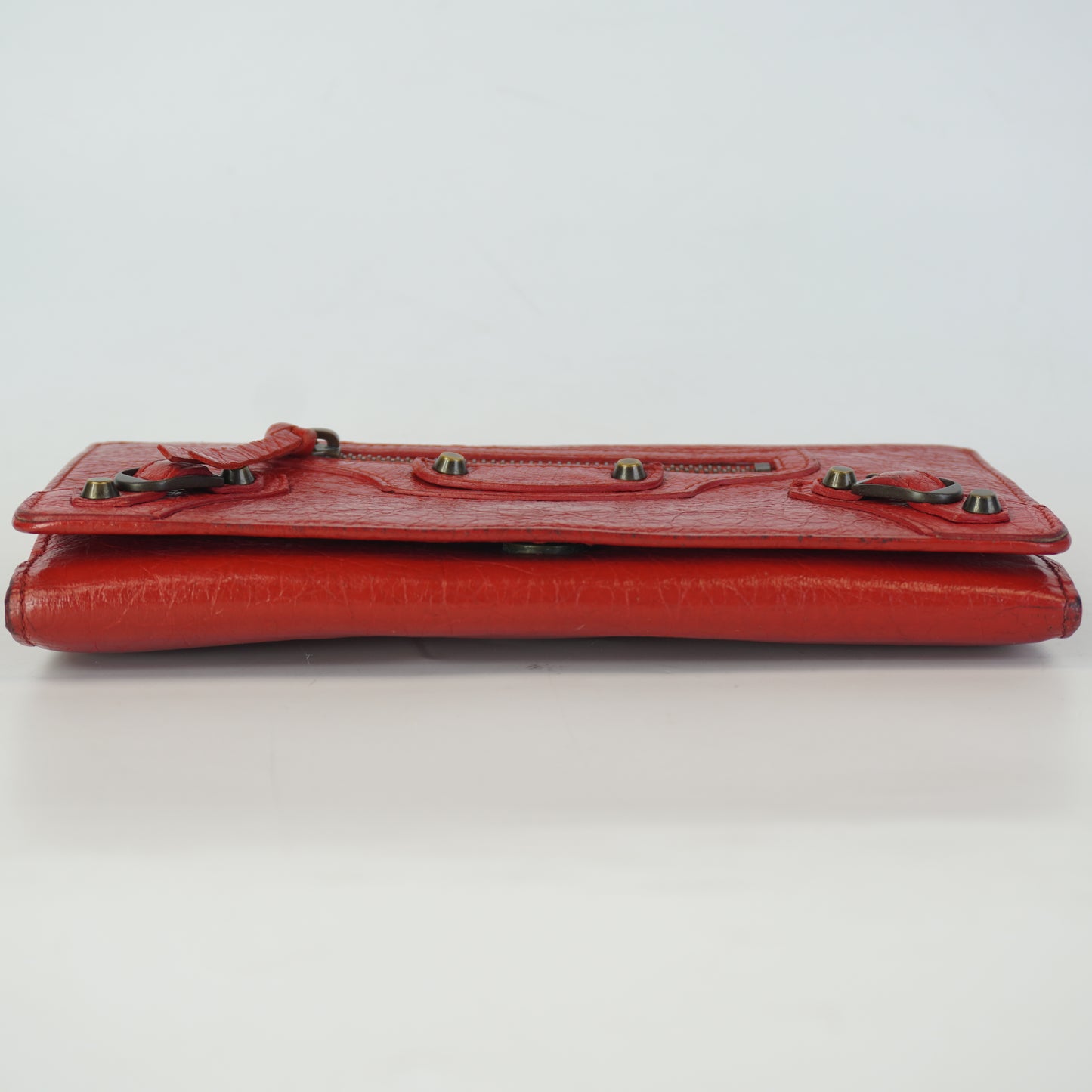 Balenciaga Classic Continental Red Wallet