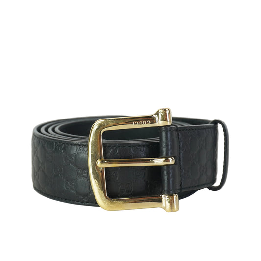 Gucci Microguccissima Belt Black 110