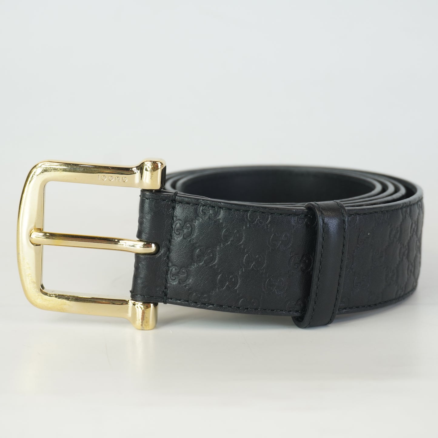 Gucci Microguccissima Belt Black 110