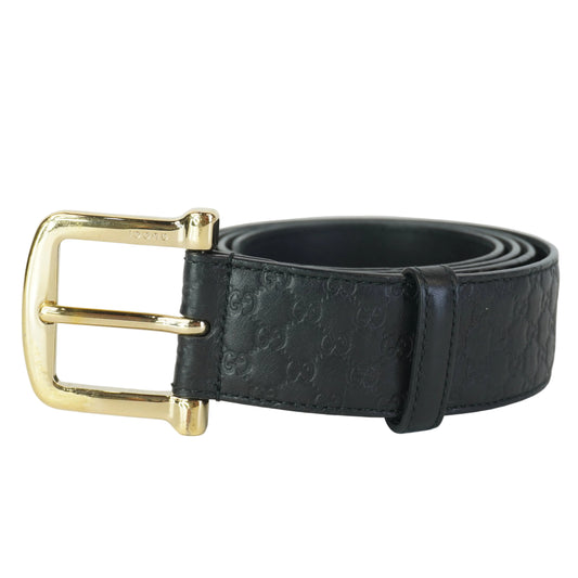 Gucci Microguccissima Belt Black 110