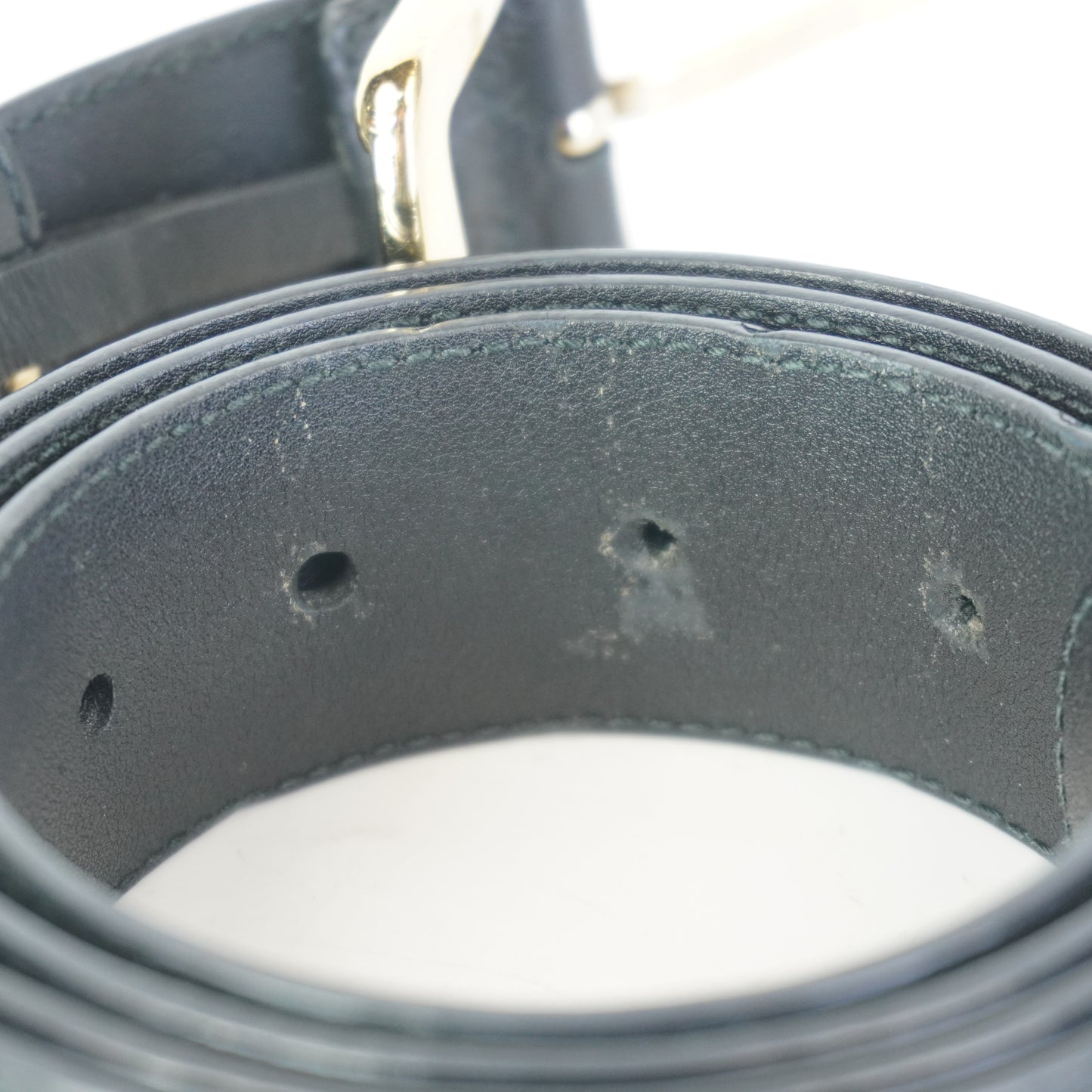 Gucci Microguccissima Belt Black 110