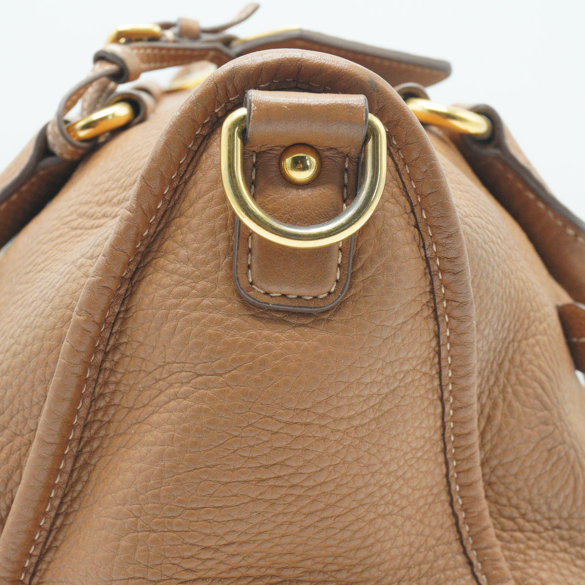 Prada Vitello Daino Bauletto Bag Medium GHW
