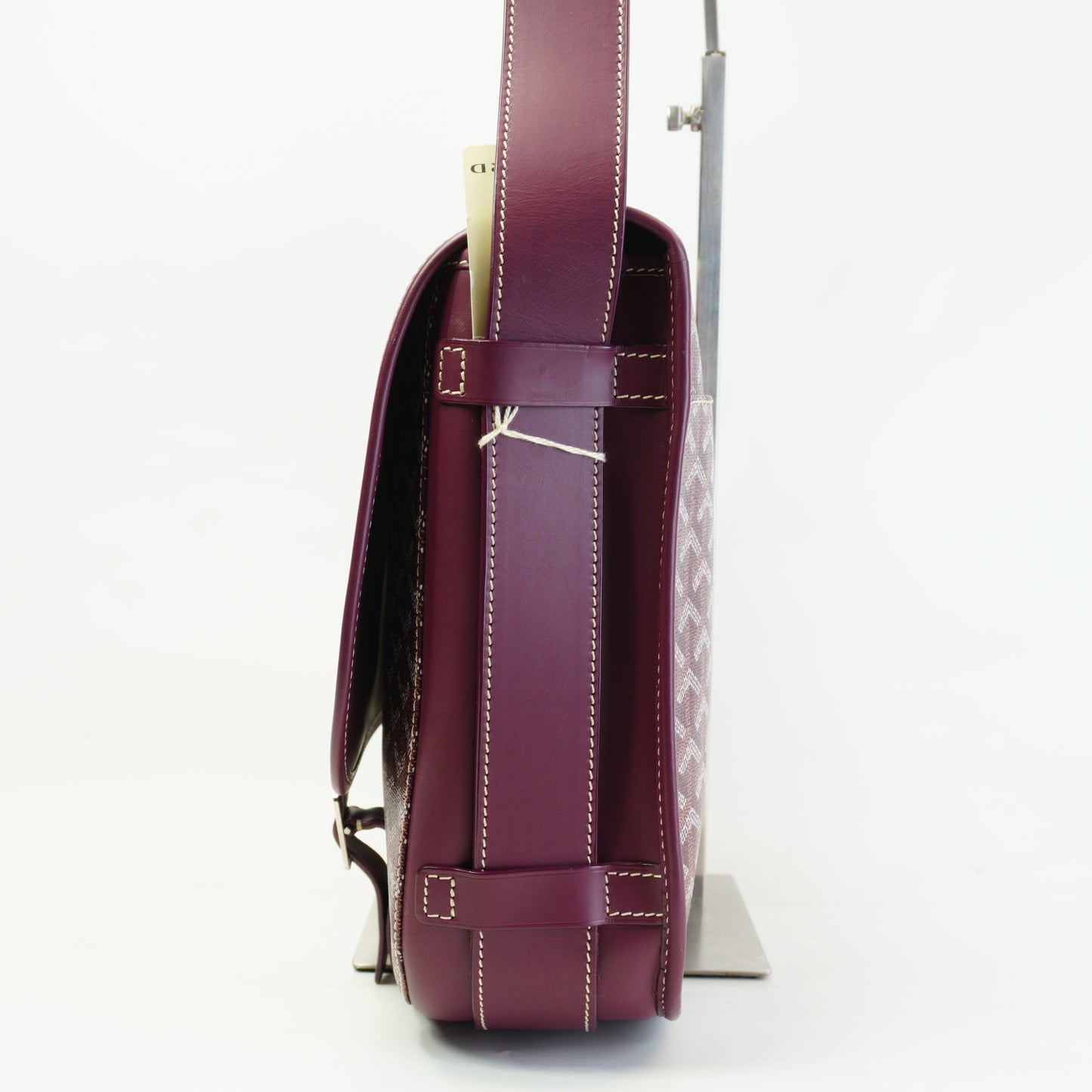Goyard	Belveere Messenger Bag Burgundy Medium SHW