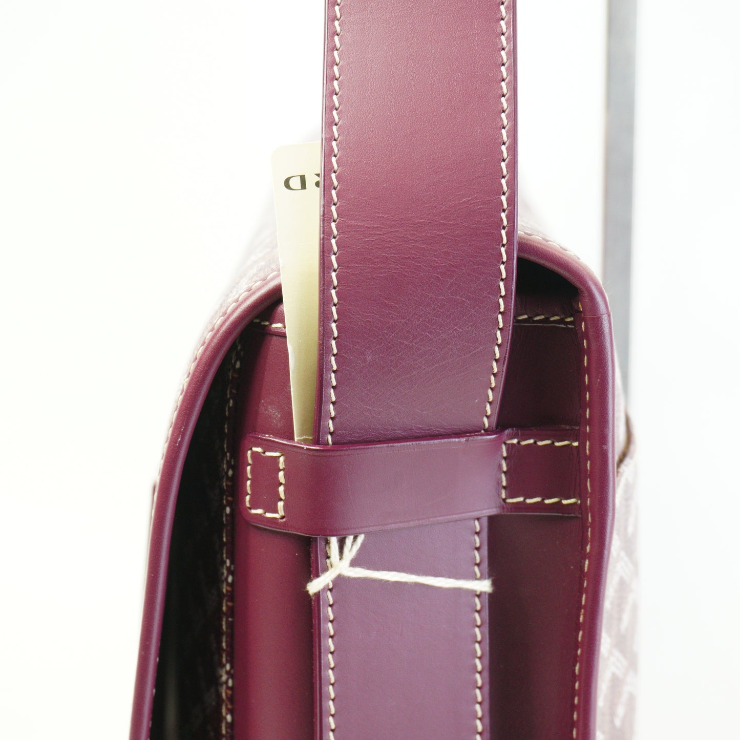 Goyard	Belveere Messenger Bag Burgundy Medium SHW