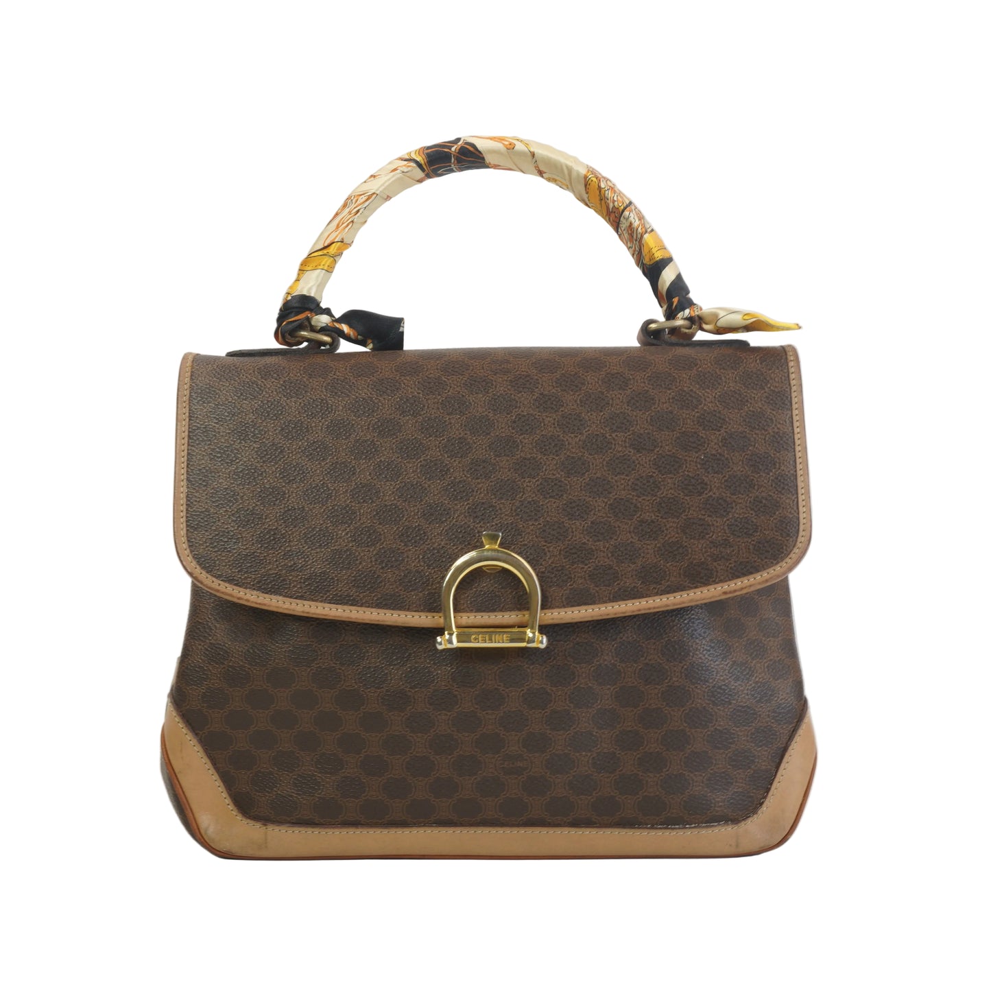 Celine Macadam top handle GHW Medium