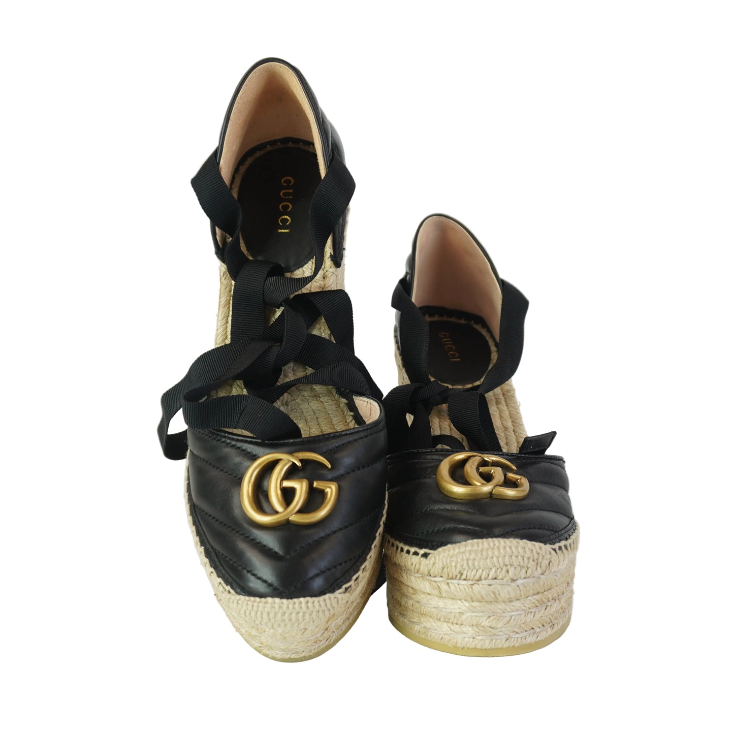 Gucci GG Marmont Ankle Wrap Espadrille S.37 1/2