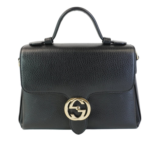Gucci Medium Dollar Interlocking G Top Black