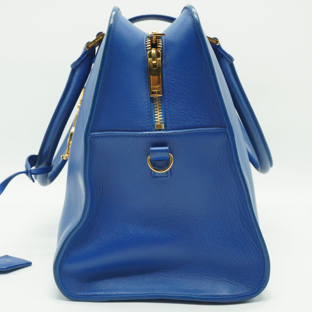YSL Monogram Cabas handbag Blue Large GHW