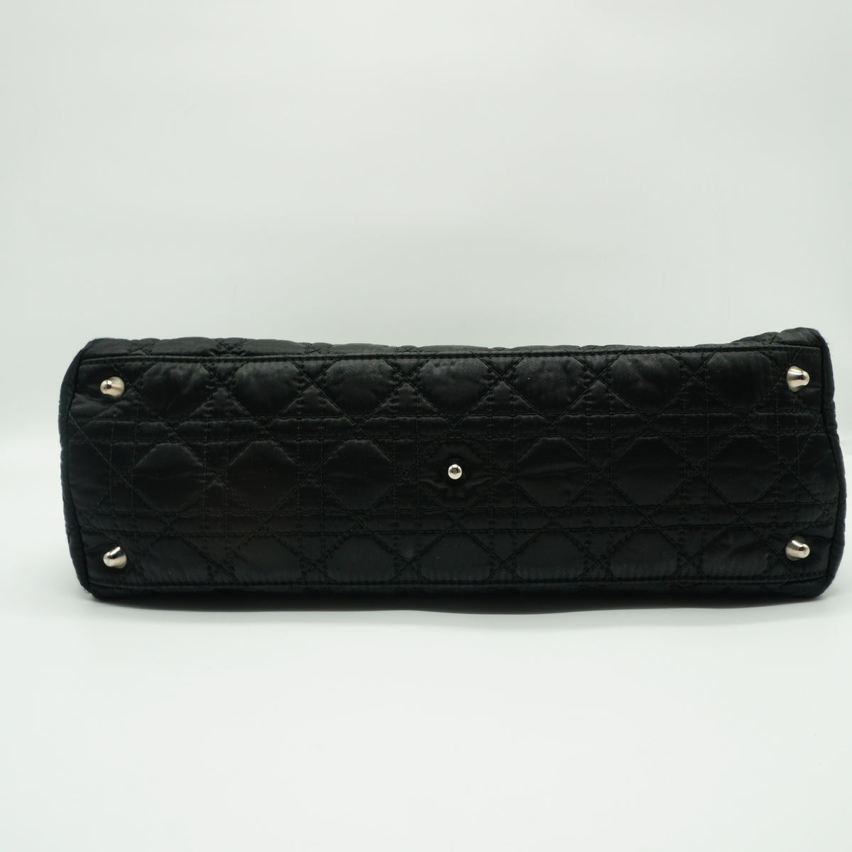 Dior	Cannage Charming Lock Tote Bag Black Medium  SHW