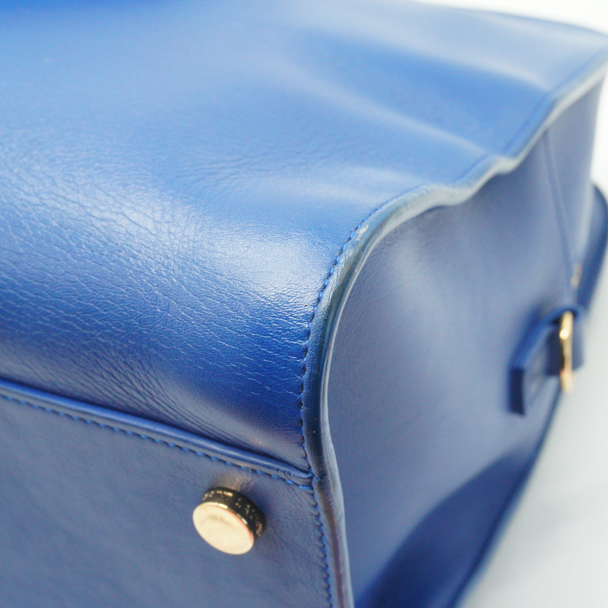 YSL Monogram Cabas handbag Blue Large GHW