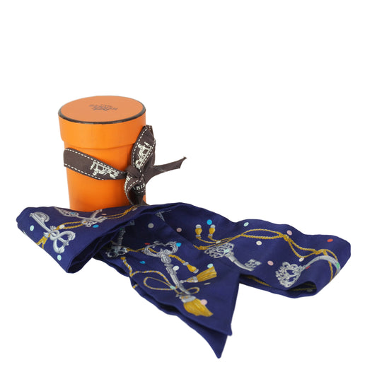 Hermes	Twilly Dark Blue